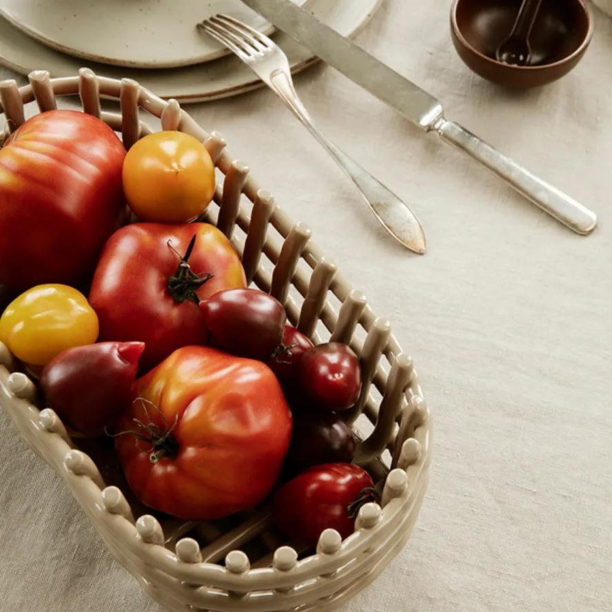 Ceramic Basket Oval